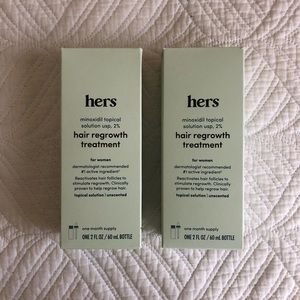 Hers Minoxidil hair regrowth treatment